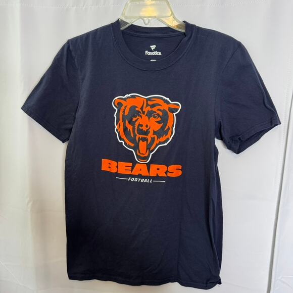 Fanatics Chicago Bears Football T-Shirt Navy Blue Men’s Small NFL Graphic Tee - Picture 2 of 6